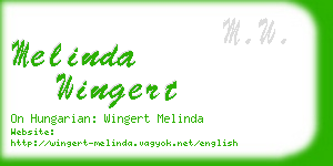 melinda wingert business card